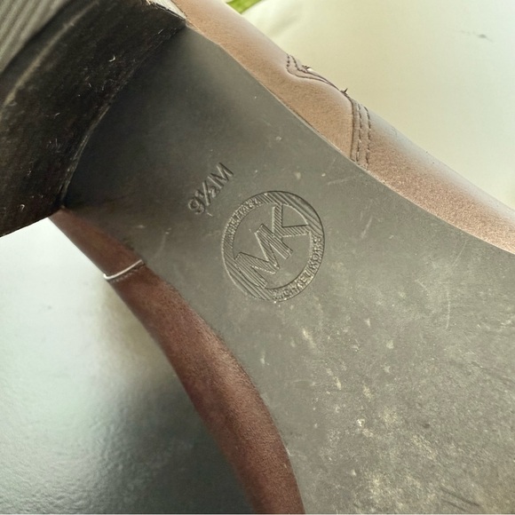 Michael Kors brown leather Dawson pointed toe ankle boots - size 9.5 - Picture 5 of 5